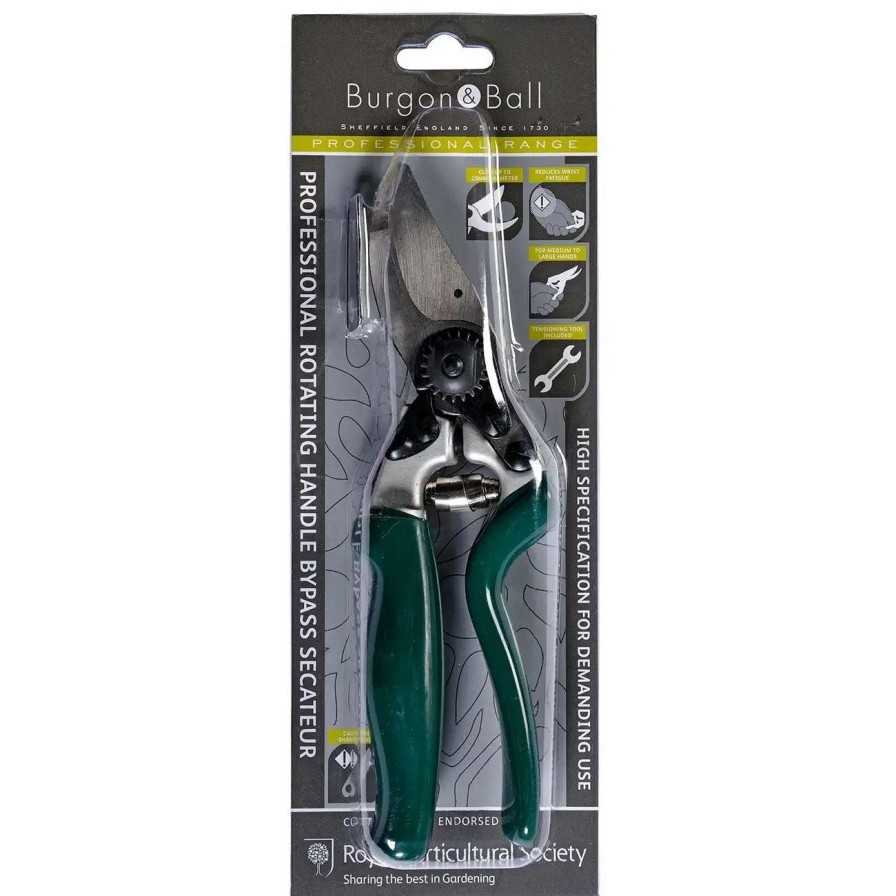 Tools * | Burgon & Ball Professional Rotating Handle Secateur