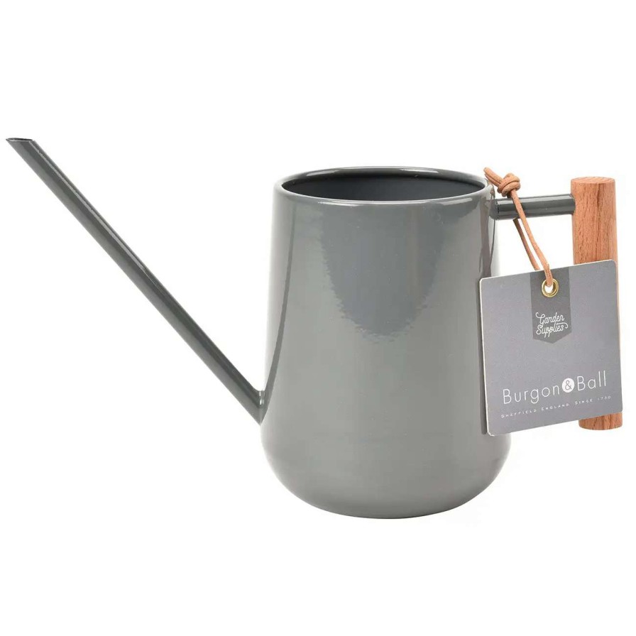 Collections * | Burgon And Ball Indoor Watering Can Charcoal