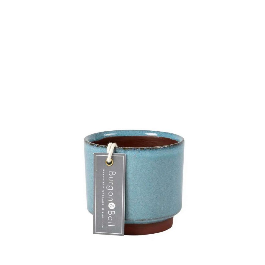 Collections * | Burgon & Ball Malibu Succulent Pot Blue