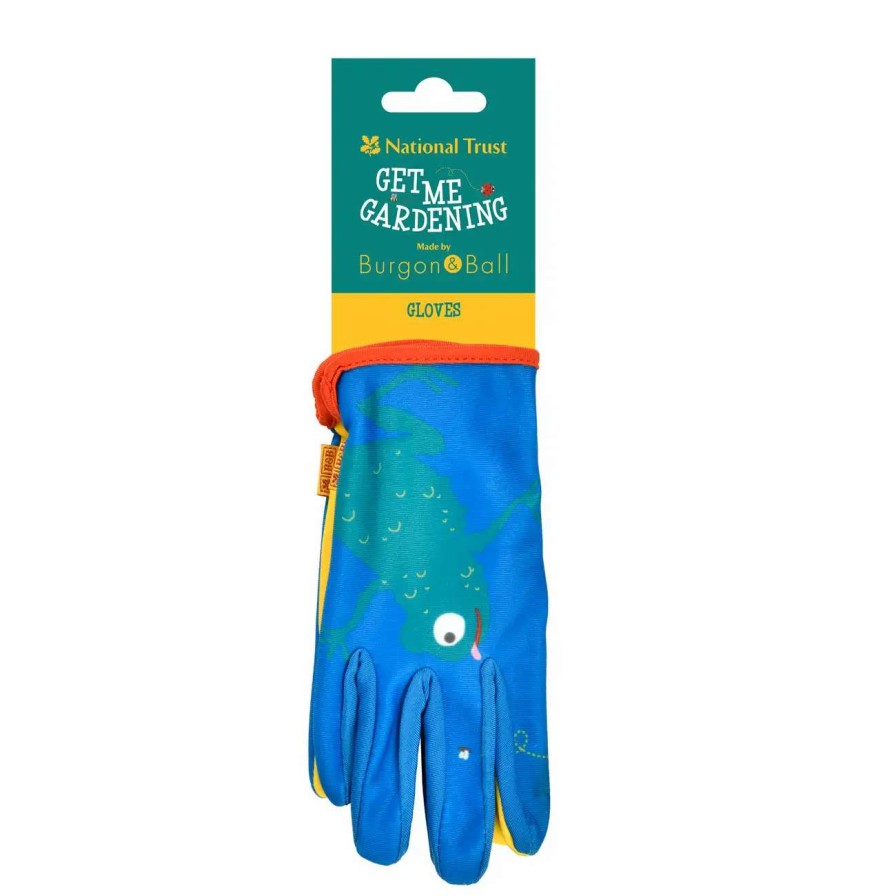 Gifts * | Burgon & Ball Children'S Frog Gardening Gloves National Trust