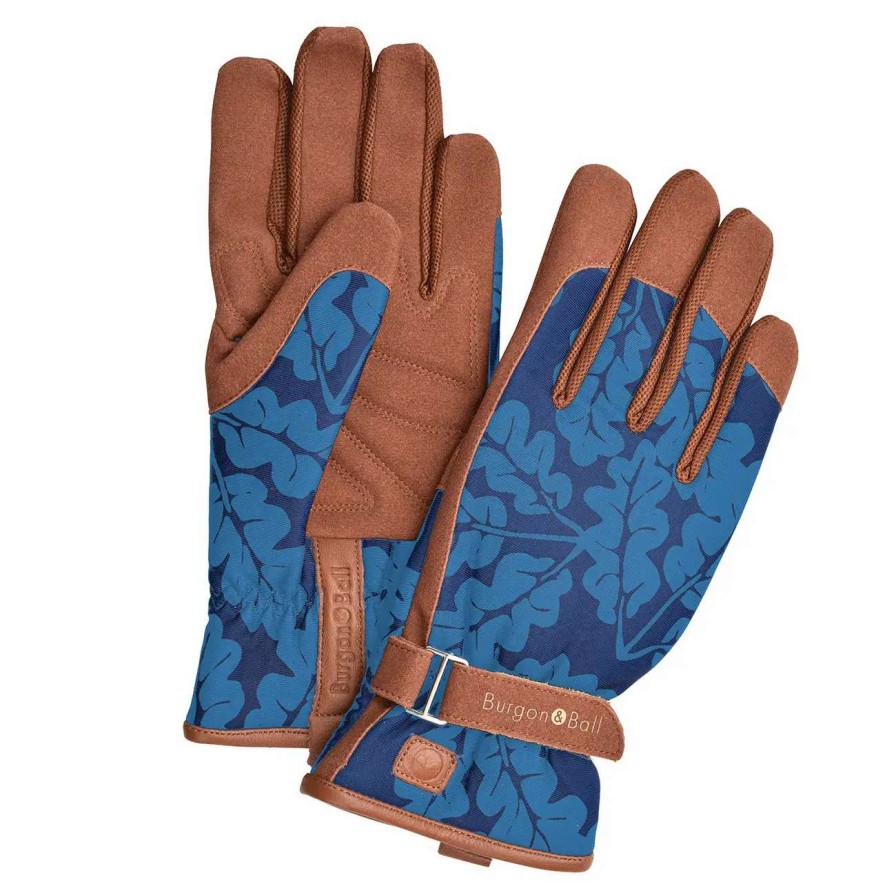 Collections * | Burgon & Ball Love The Glove Oak Leaf Navy M/L