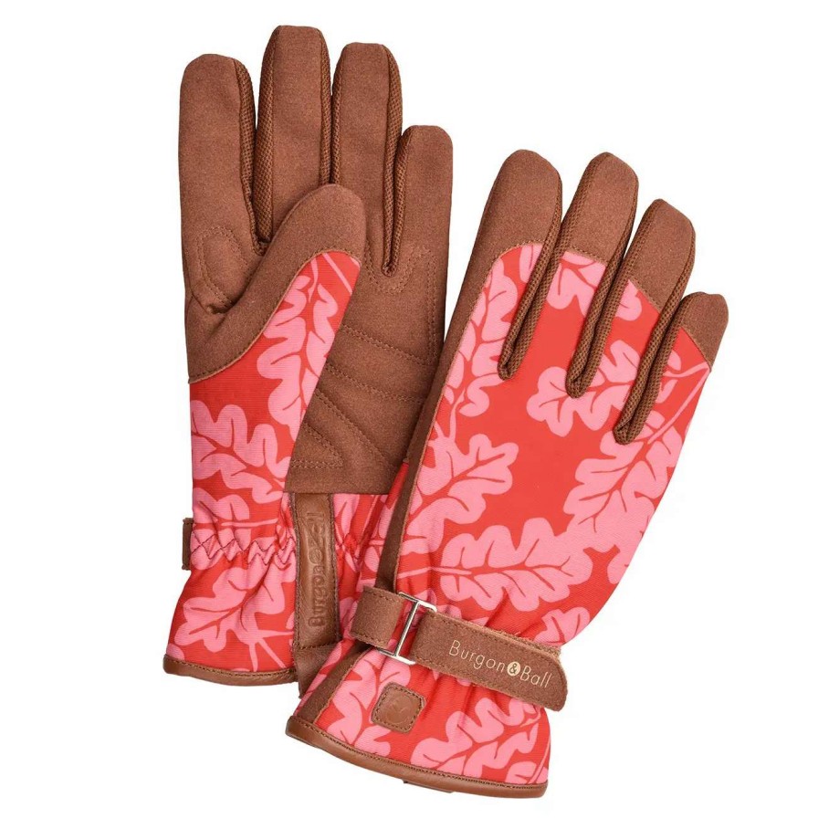 Collections * | Burgon & Ball Love The Glove Oak Leaf Poppy S/M