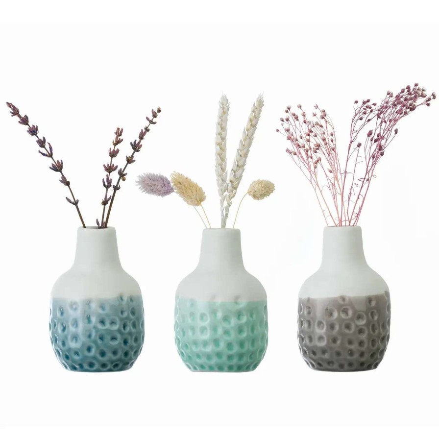 Collections * | Burgon & Ball Dotty Mini Vase Trio