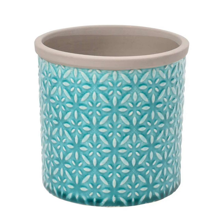 Collections * | Burgon & Ball Tuscany Blue Glazed Pot Small