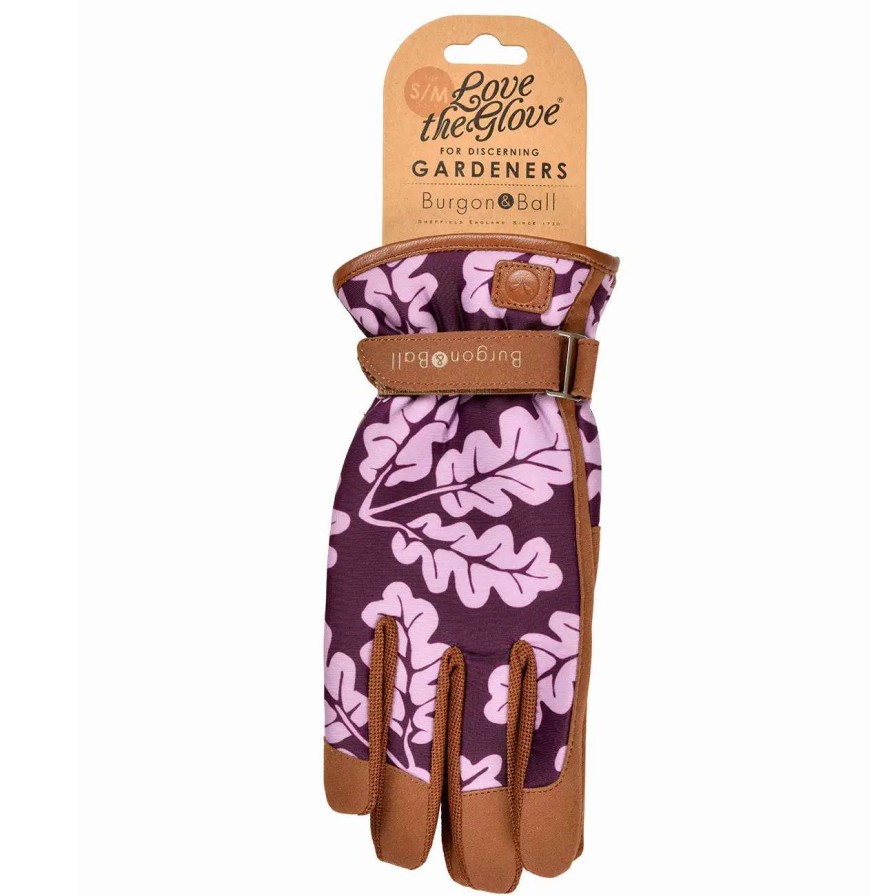 Collections * | Burgon & Ball Love The Glove Oak Leaf Plum S/M