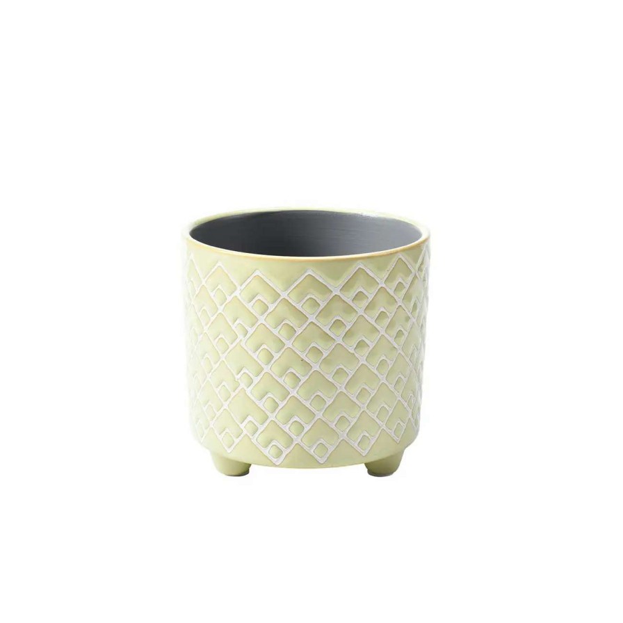 Collections * | Burgon & Ball Bilbao Pale Jade Glazed Pot Small