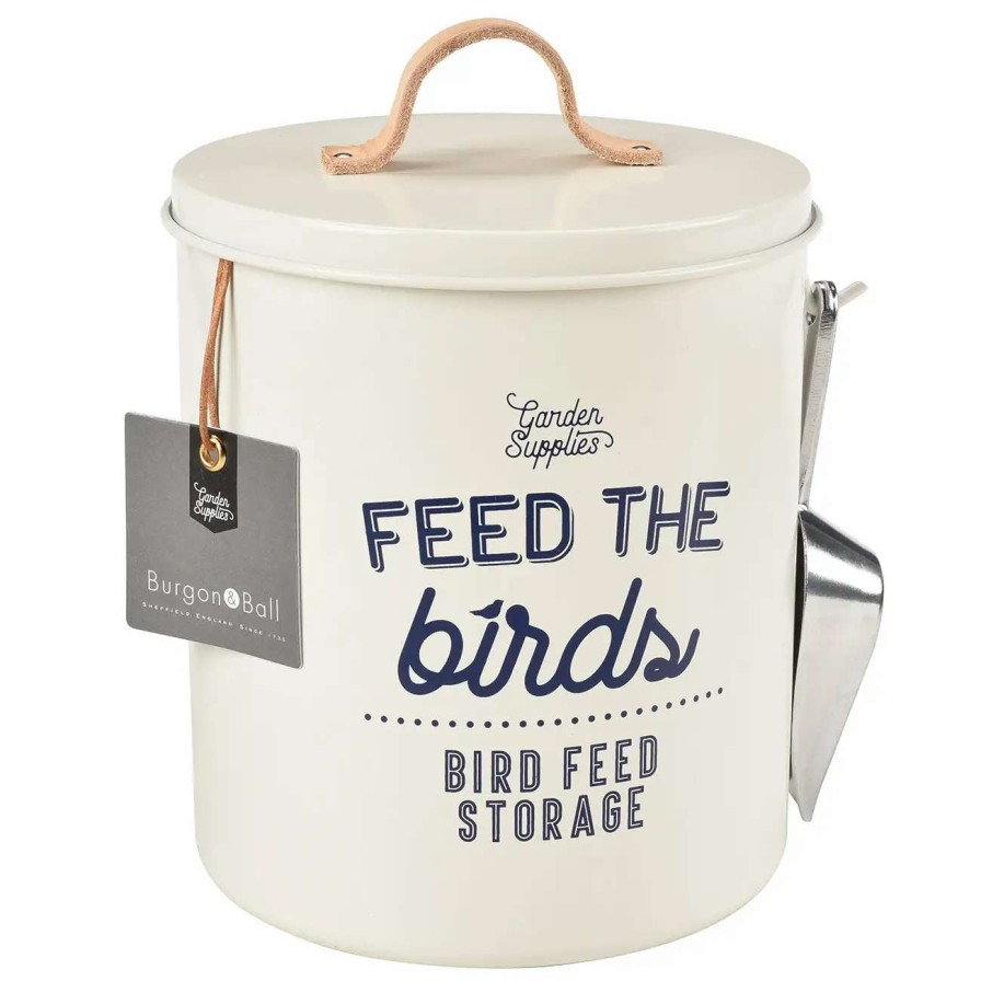 Collections * | Burgon And Ball 'Feed The Birds' Bird Food Tin Stone