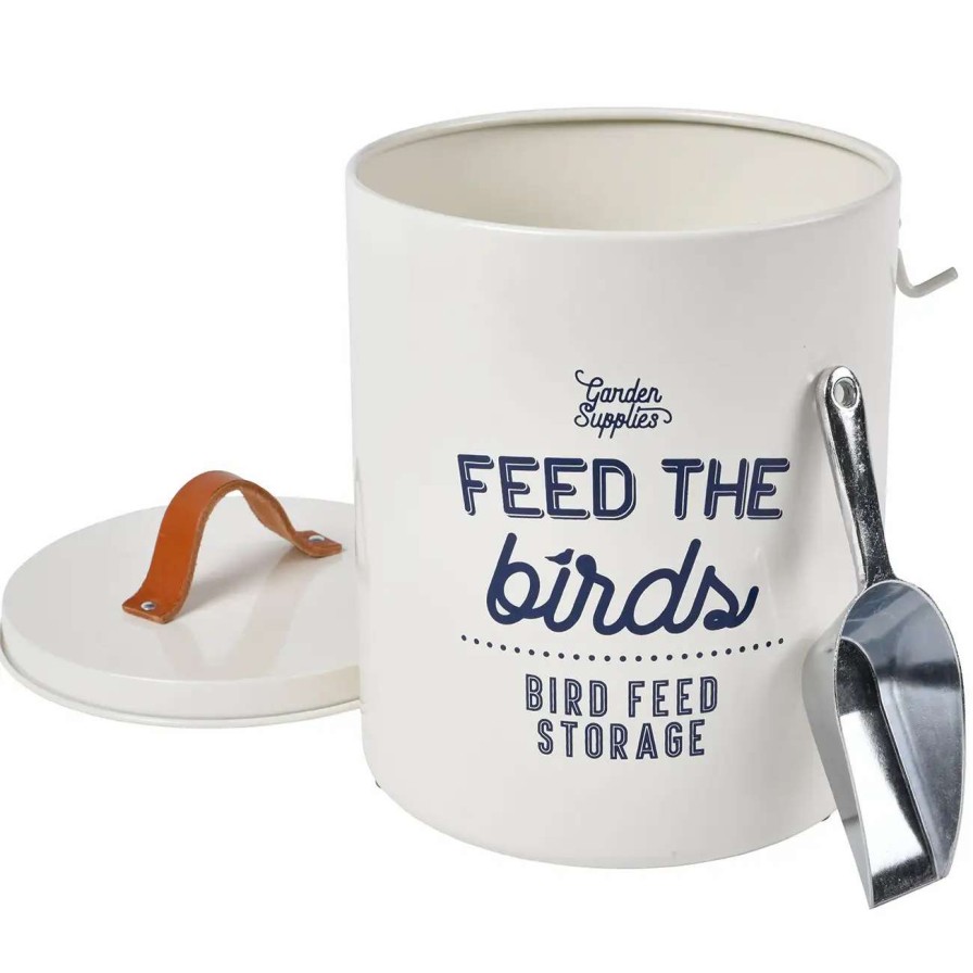 Collections * | Burgon And Ball 'Feed The Birds' Bird Food Tin Stone