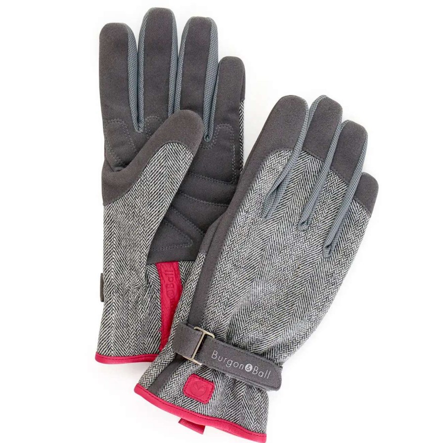 Collections * | Burgon & Ball Love The Glove Grey Tweed S/M