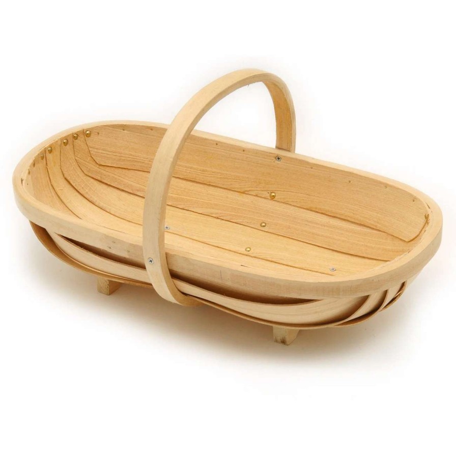 Collections * | Burgon & Ball Traditional Wooden Trug Large