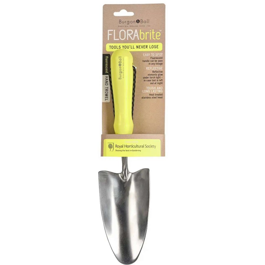 Tools * | Burgon & Ball Florabrite Yellow Hand Trowel