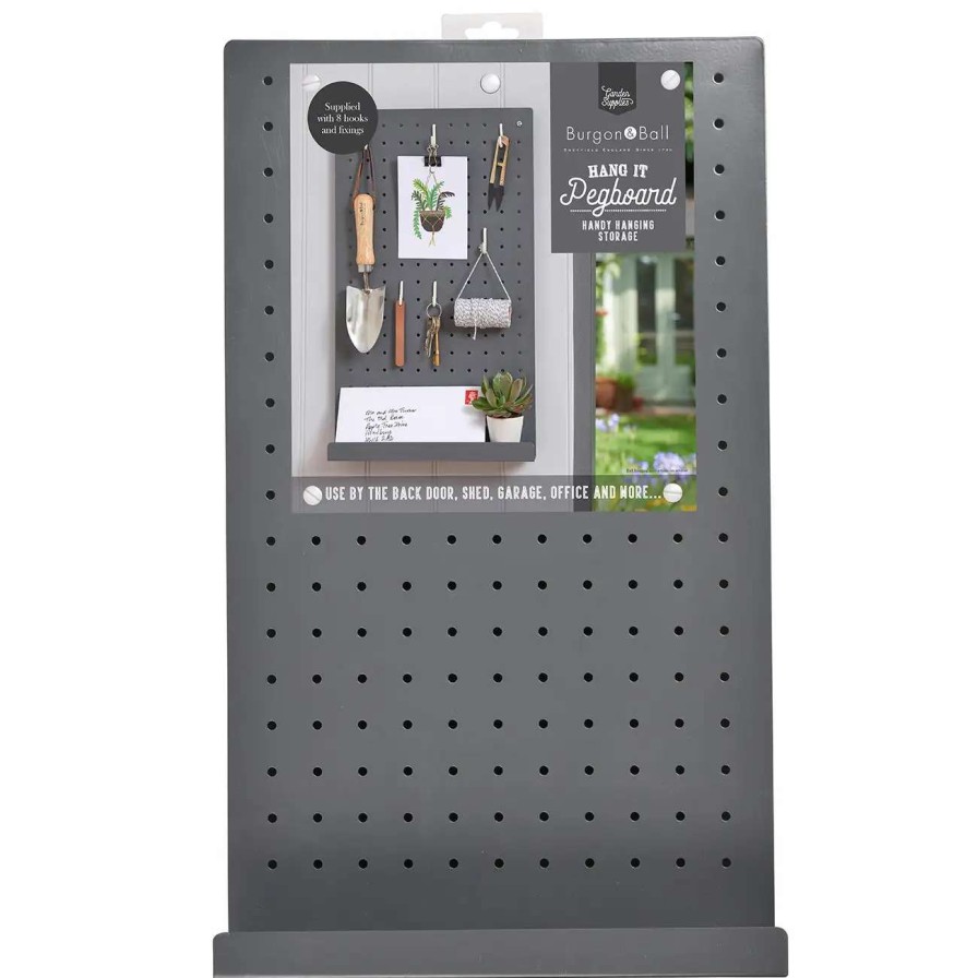 Collections * | Burgon And Ball Hang It Pegboard Charcoal