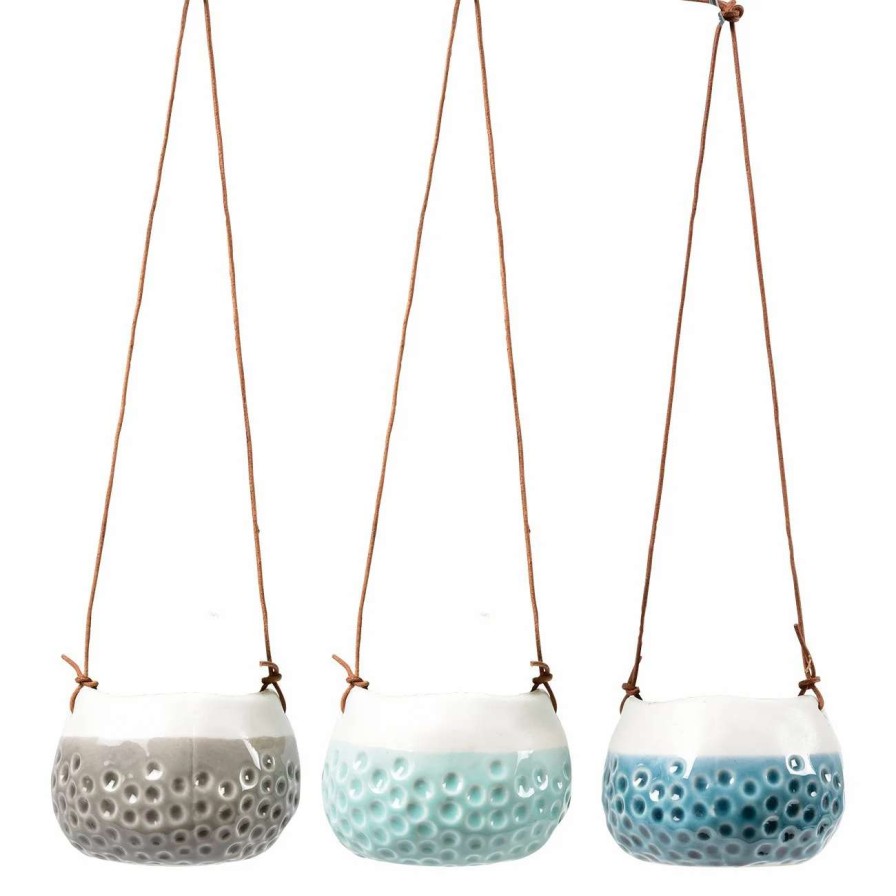 Collections * | Burgon & Ball Trio Of 'Baby Dotty' Hanging Pots