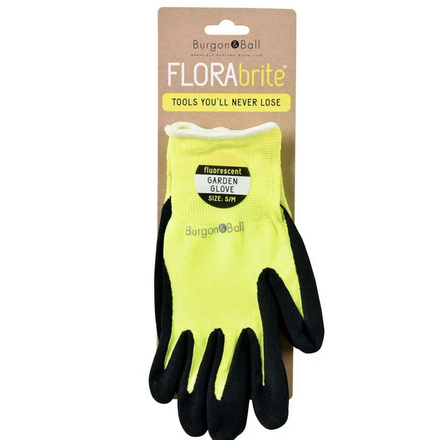 Collections * | Burgon & Ball Florabrite Yellow Garden Gloves M/L