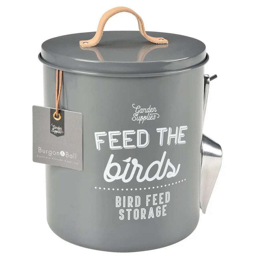 Collections * | Burgon And Ball 'Feed The Birds' Bird Food Tin Charcoal