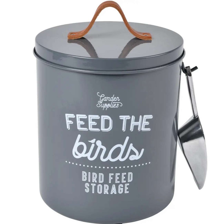 Collections * | Burgon And Ball 'Feed The Birds' Bird Food Tin Charcoal