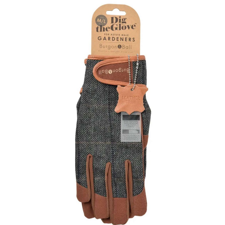 Collections * | Burgon & Ball Dig The Glove Tweed M/L