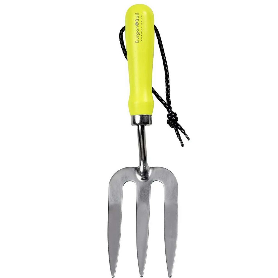 Tools * | Burgon & Ball Florabrite Yellow Hand Fork