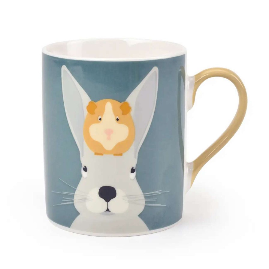 Gifts * | Burgon & Ball "Arthur & Squeak" Rabbit & Guinea Pig Mug