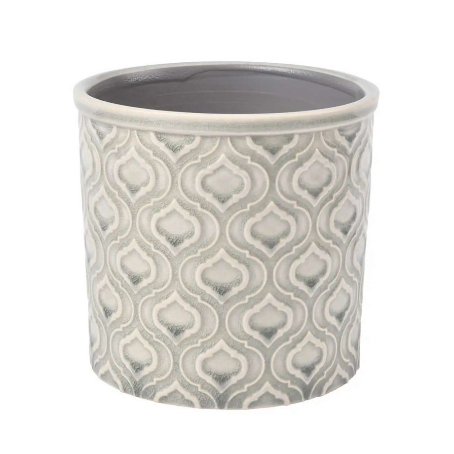 Collections * | Burgon & Ball Venetian Grey Glazed Pot Small