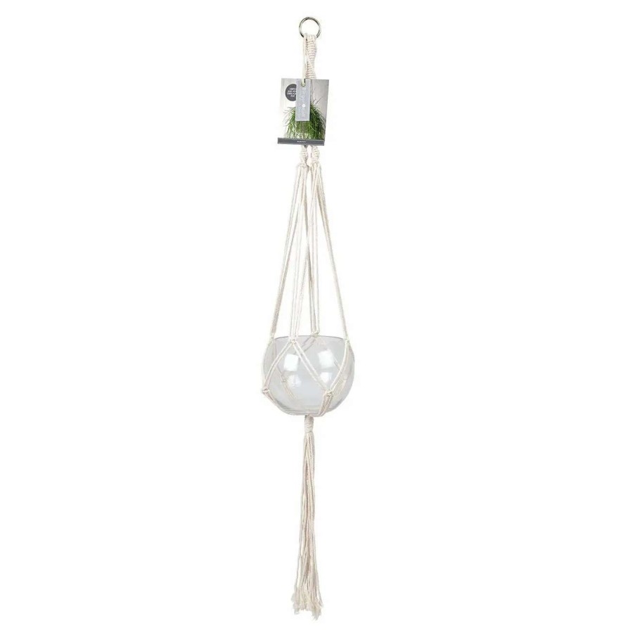 Collections * | Burgon & Ball Macrame Plant Pot Hanger Monterey