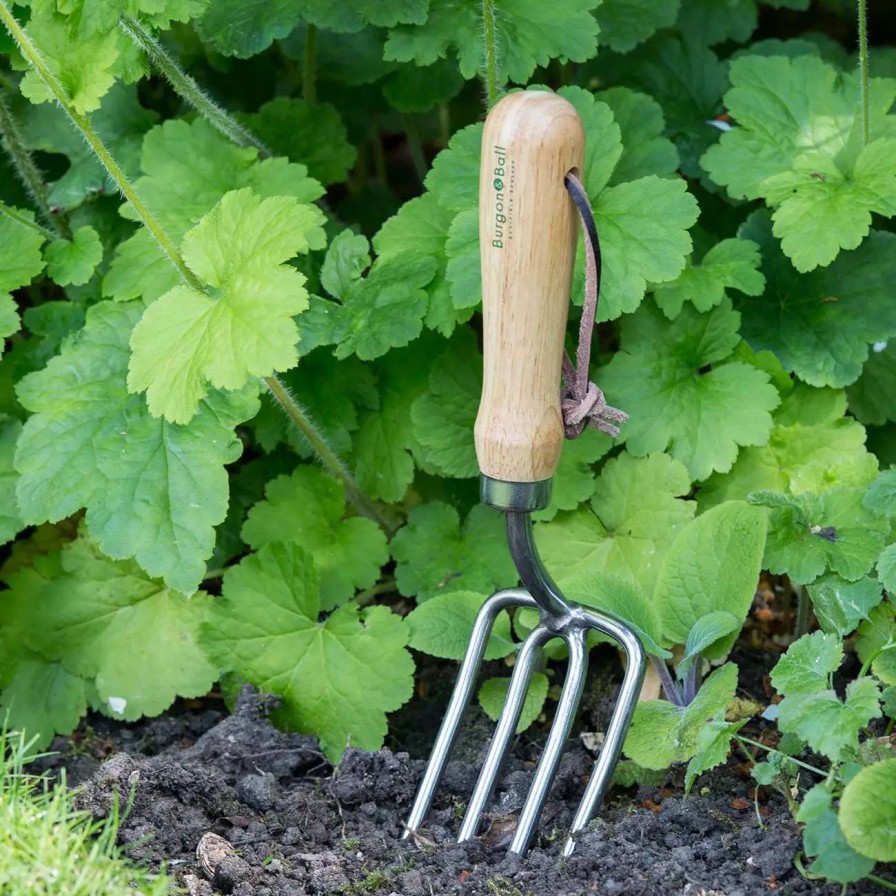 Tools * | Burgon & Ball Round Tined Fork Rhs Endorsed