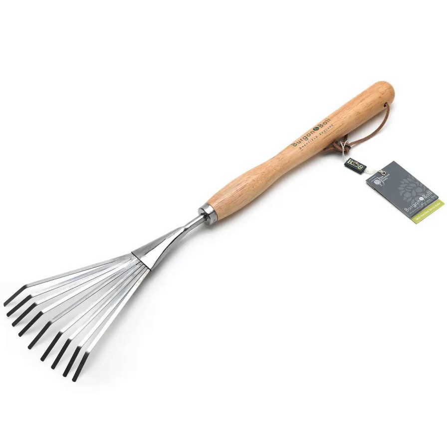 Tools * | Burgon & Ball Mid Handled Shrub Rake Rhs Endorsed