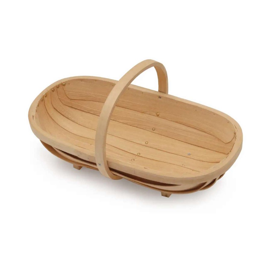 Collections * | Burgon & Ball Traditional Wooden Trug Medium