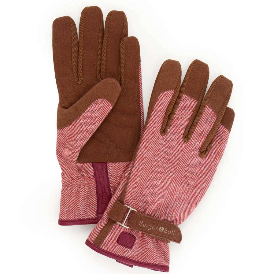 Collections * | Burgon & Ball Love The Glove Red Tweed M/L