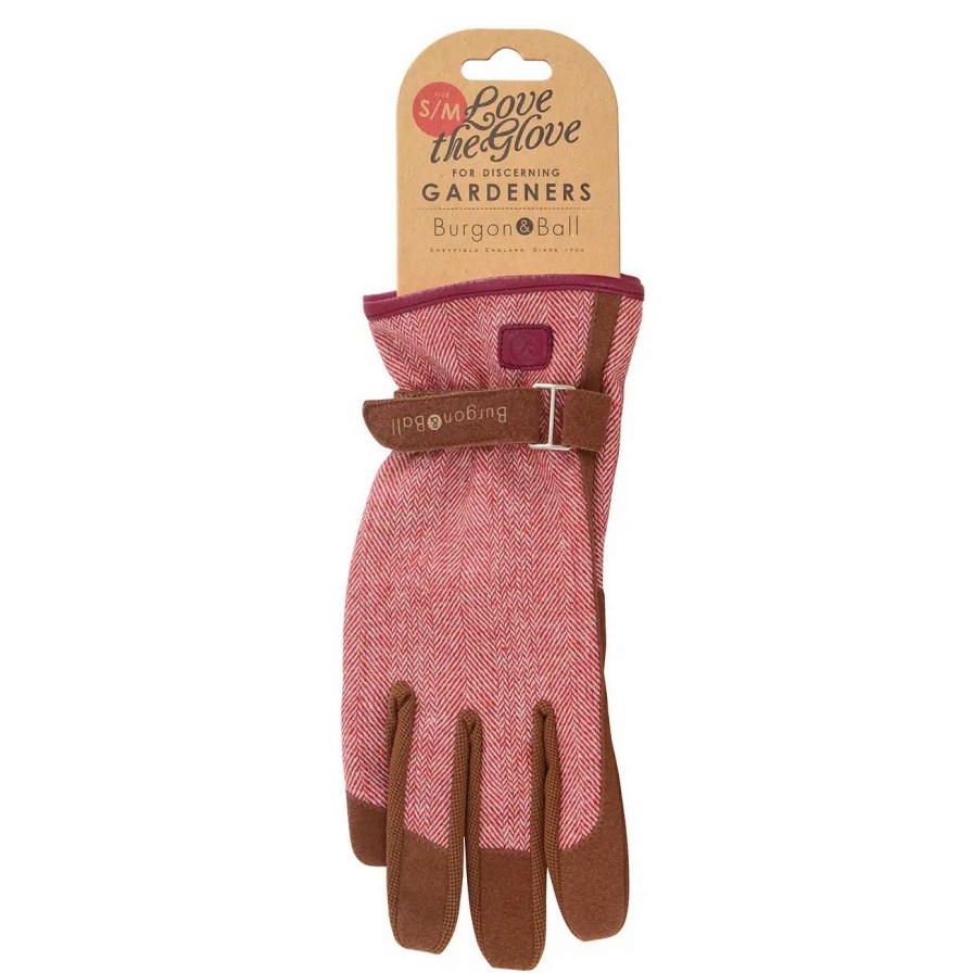 Collections * | Burgon & Ball Love The Glove Red Tweed M/L