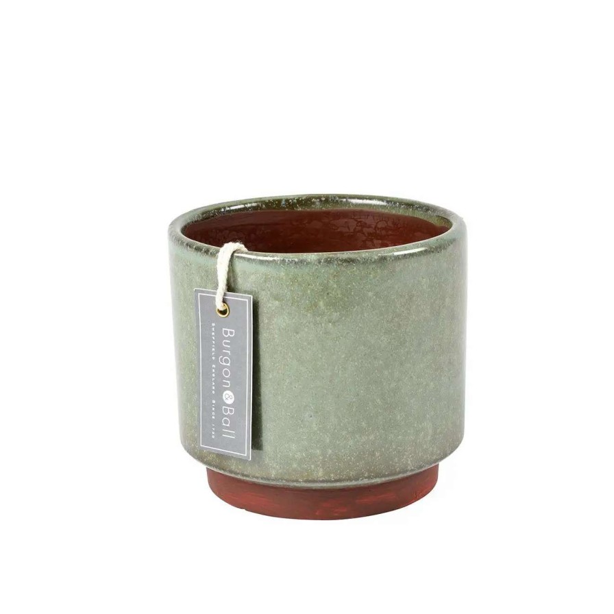 Collections * | Burgon & Ball Malibu Glazed Pot Green