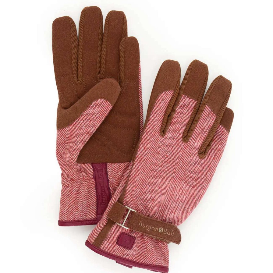 Collections * | Burgon & Ball Love The Glove Red Tweed S/M