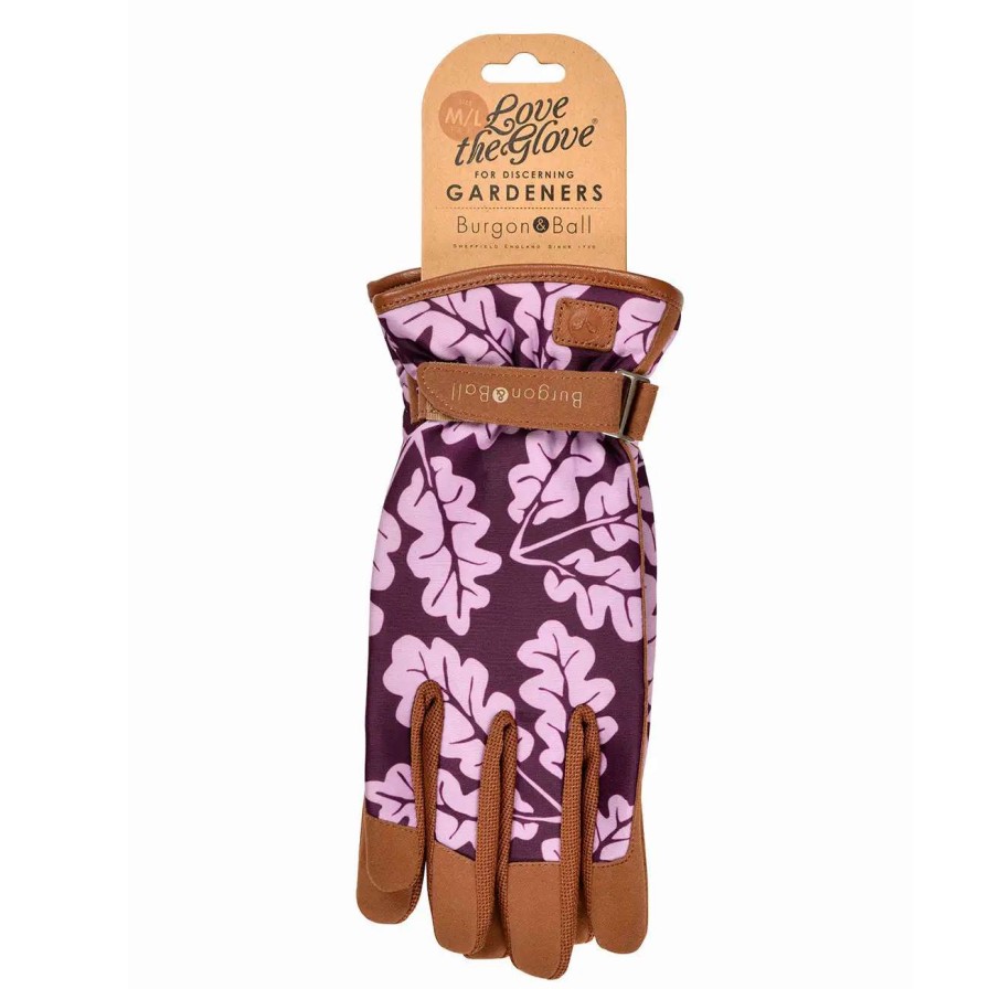 Collections * | Burgon & Ball Love The Glove Oak Leaf Plum M/L